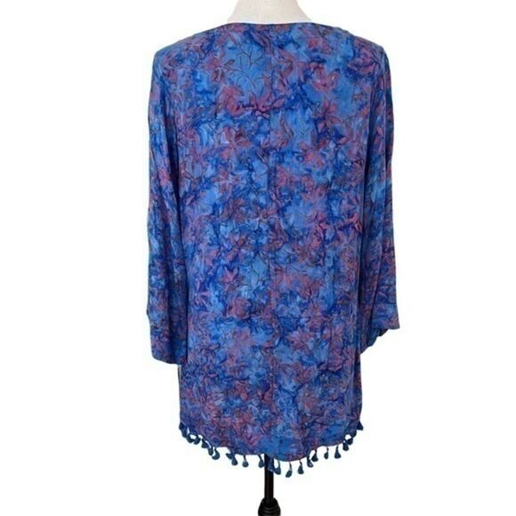 Soft Surroundings Belle Batik Tunic Top Size XS - Picture 2 of 6